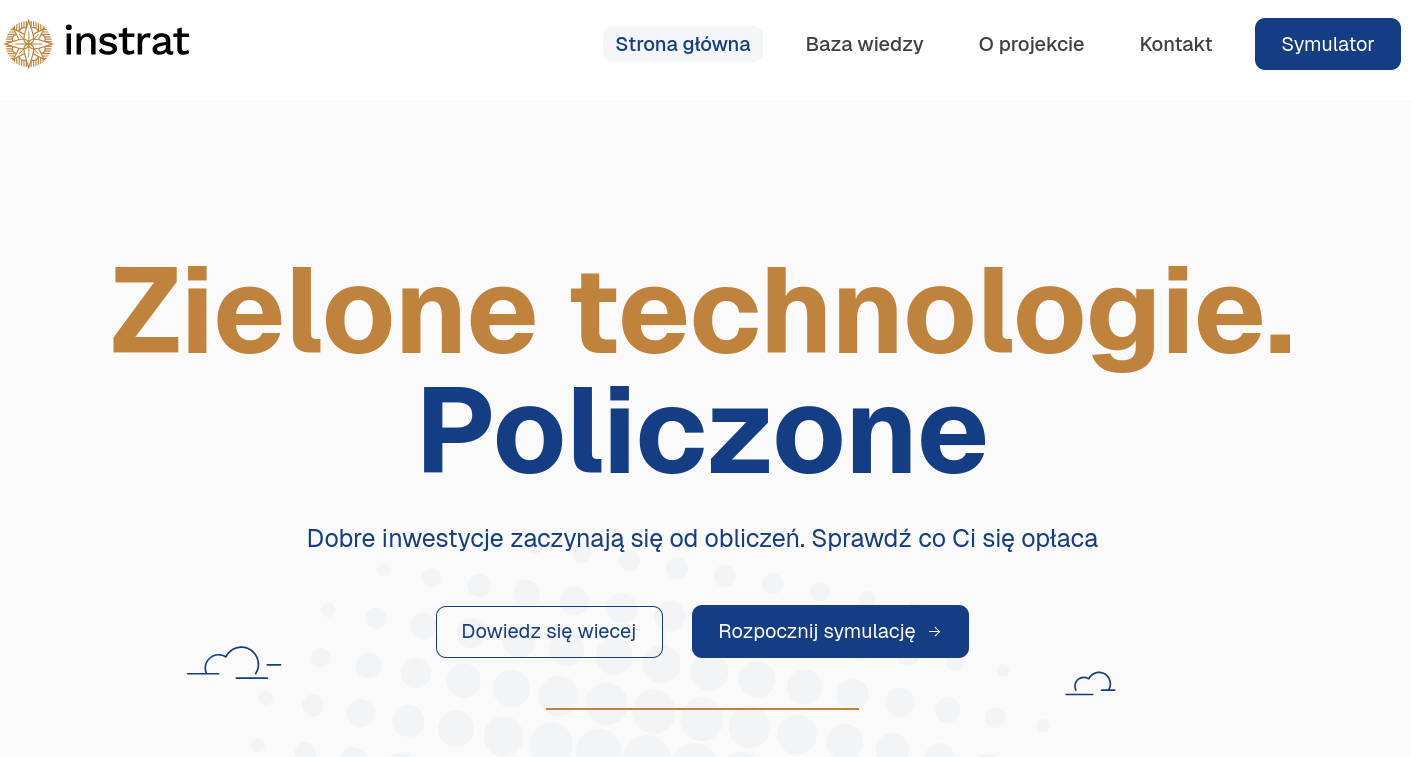 Symulator.instrat.pl – homepage